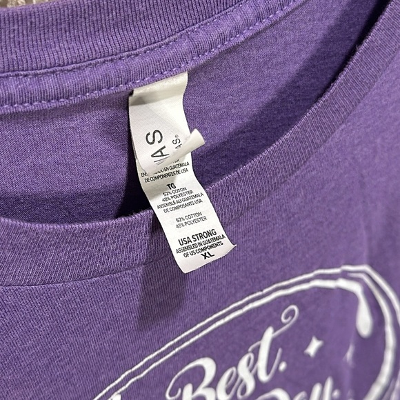 Disney purple tshirt Best Day Ever size XL - Picture 2 of 4